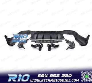 DIFUSOR MERCEDES GLC X253 15-18 LOOK AMG PDC + COLAS ESCAPE