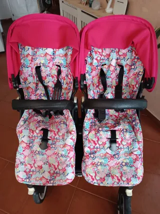 Bugaboo Donkey Sillas Gemelares Rosa
Cochecito