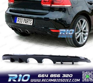 DIFUSOR VOLKSWAGEN VW GOLF 6 1K 08-13 NEGRO BRILLO DOBLE SAL