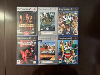 Lote 6 Juegos PS2: Sims 2, Piratas Caribe, T3