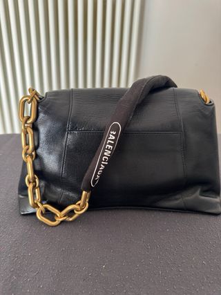 Borsa Balenciaga Pelle Nera Oro autentic