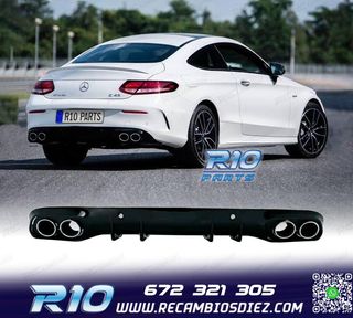 DIFUSOR MERCEDES CLASE C C205 COUPE 14-18 AMG PDC + COLAS ES