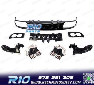DIFUSOR MERCEDES CLASE C C205 COUPE 14-18 AMG PDC + COLAS ES