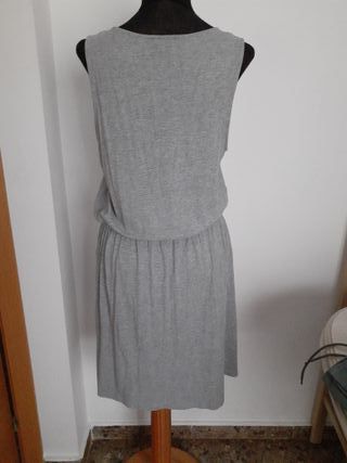 Vestido gris largo
