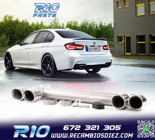 ESCAPE CON COLAS BMW F30 F31 11-18 LOOK M DOBLE
