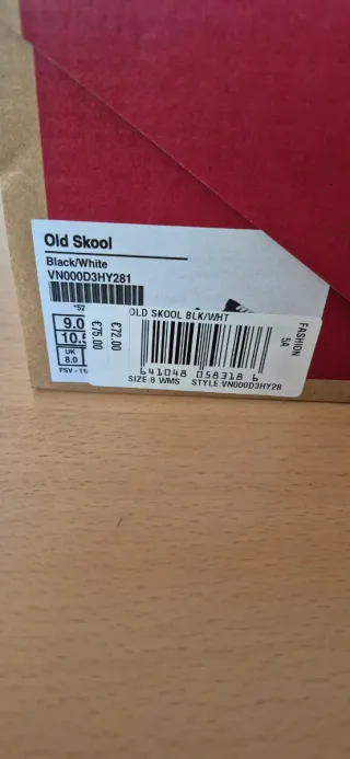 Zapatillas Vans Old Skool Negras Talla 42