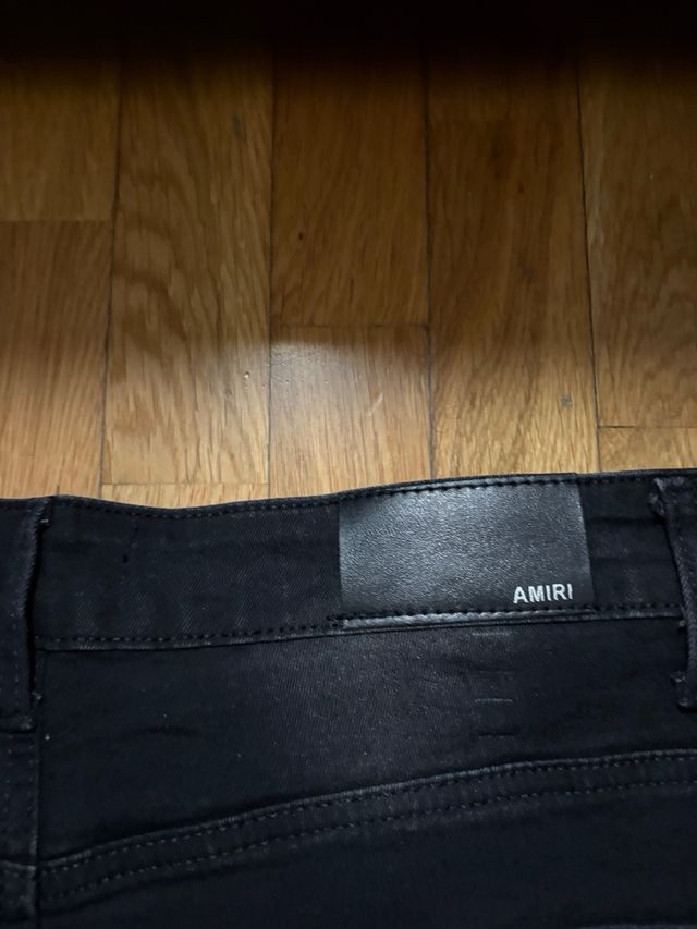 Pantaloni Amiri neri strappati