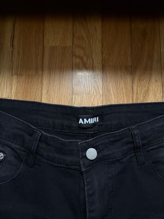 Pantaloni Amiri neri strappati
