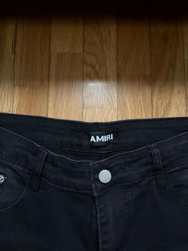 Pantaloni Amiri neri strappati