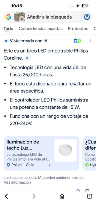 Luces LED Philips (6 unidades) CORELINE empotrable