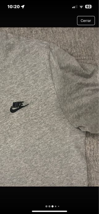 Camiseta Nike Gris Talla M