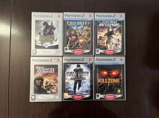 Lote 6 Juegos PS2 Bélicos