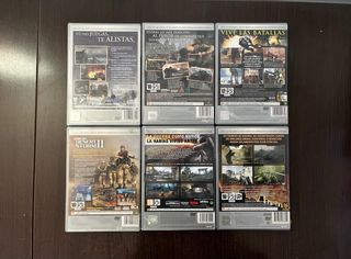 Lote 6 Juegos PS2 Bélicos