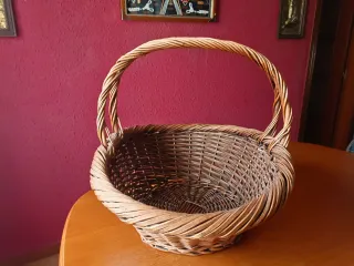 Cesta de mimbre grande 
