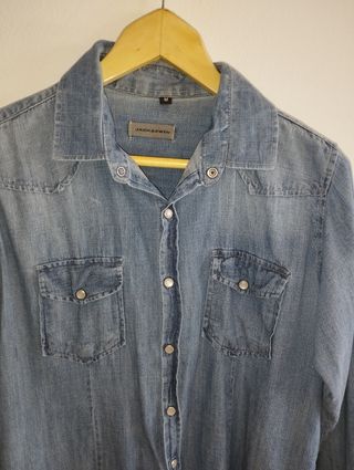 Camisa vaquera JACK&JONES azul mujer