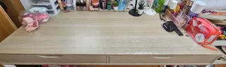 Escritorio Ikea Blanco/Efecto Roble