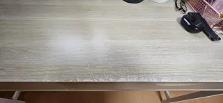 Escritorio Ikea Blanco/Efecto Roble