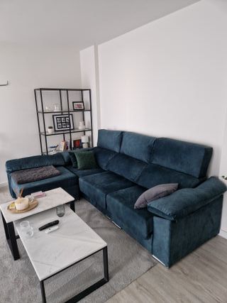 Sofá modular verde oscuro