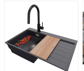 Fregadero Primagran Negro 86x47 cm