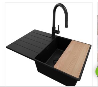 Fregadero Primagran Negro 86x47 cm