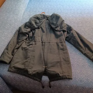 Parka de invierno verde militar