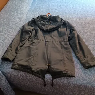 Parka de invierno verde militar