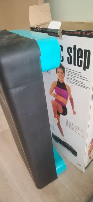 Step Aeróbico Negro y verde