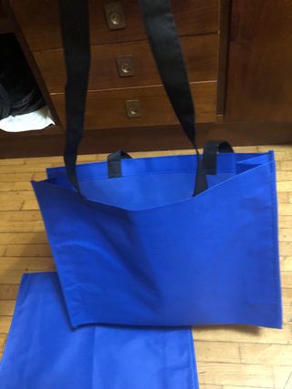 Lotto 10 borse shopper blu