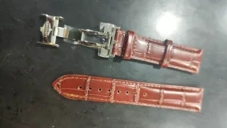 Correas de piel Omega 20mm marrones