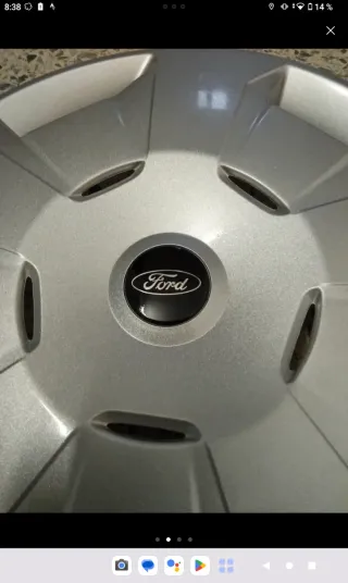 Tapacubos Ford Plateado