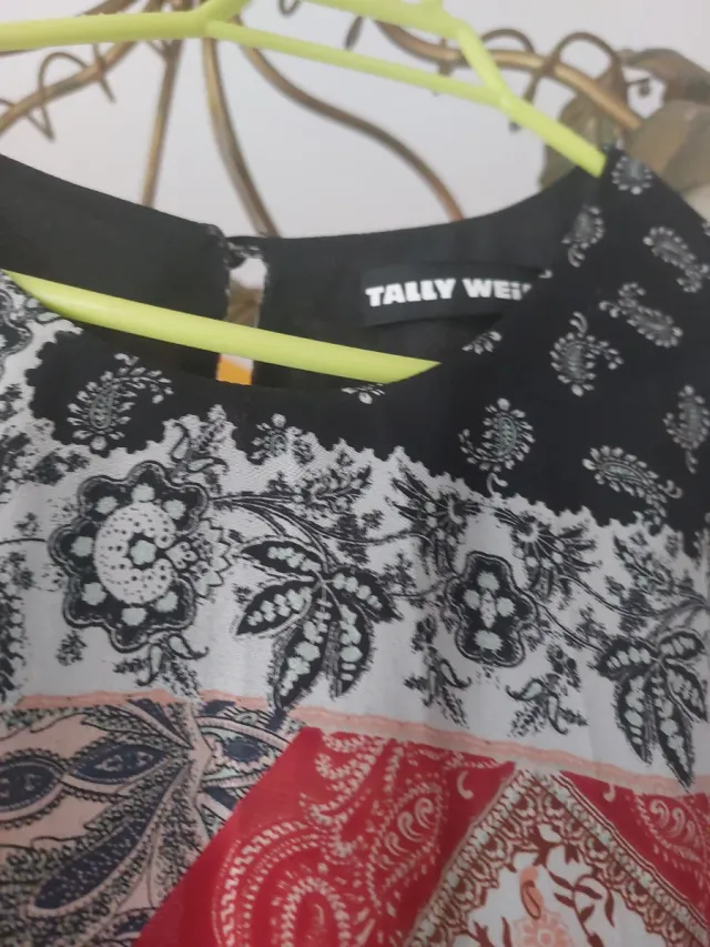 Vestido estampado patchwork talla s