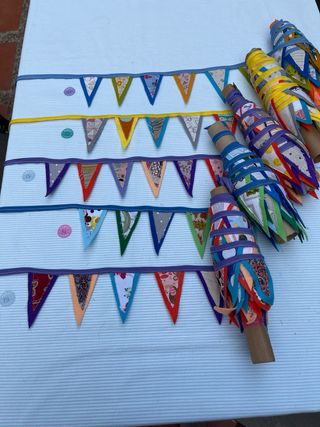Banderines de fieltro hechos a mano