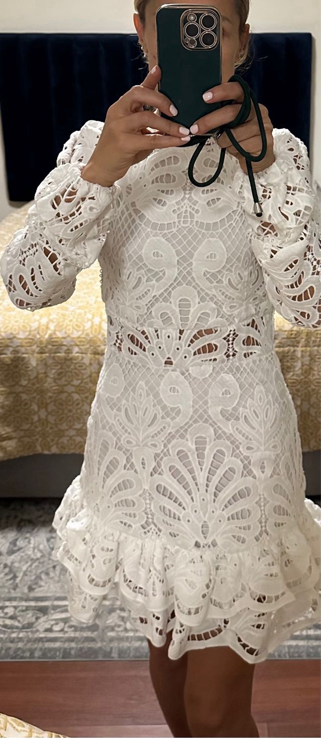 Vestido de Renda Branco