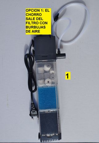 filtro acuario mediano-grande 880 litros/h pecera 