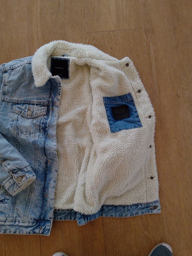 Chaqueta tejana forrada hombre