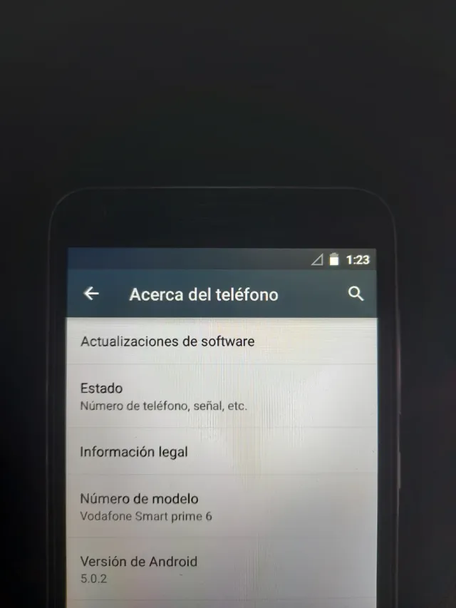 Móvil Vodafone Negro Smart prime 6