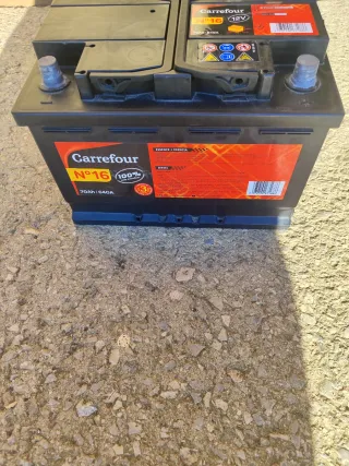 Batería Gastada coche Carrefour 12V 70Ah 640A