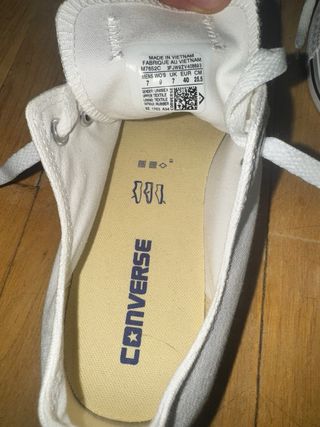 Converse All Star Blancas Talla 40