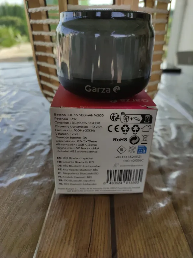 Altavoz Bluetooth Garza RIO