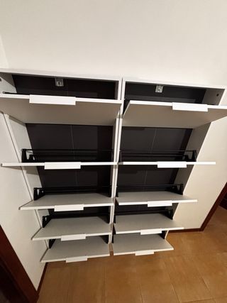 2 Scarpiere Slim 5 Ribalte Bianco