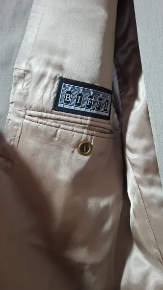 Traje de vestir caballero verde claro talla 48