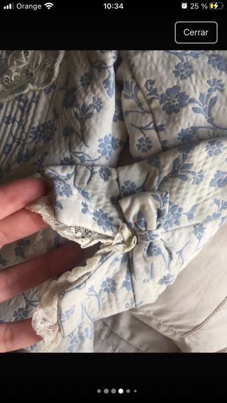Traje Fallera Niña Azul y Blanco