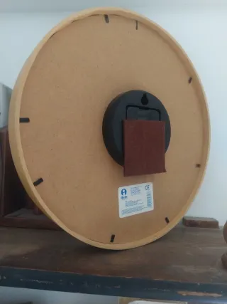 Reloj de pared redondo floral