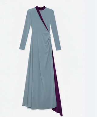 Vestido Cherubina azul y morado