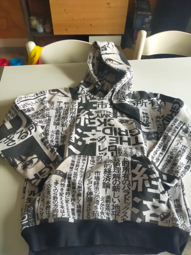 Felpa con cappuccio e tascona anteriore