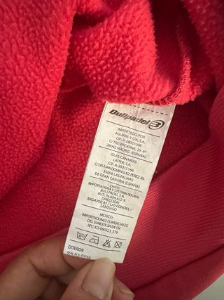 Sudadera Bullpadel rosa.
talla poco.
