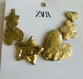Collar Zara Dorado Corazones y Estrellas