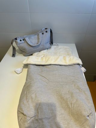 Saco Bugaboo Bee 6 La Giraffa Bianca e Blu