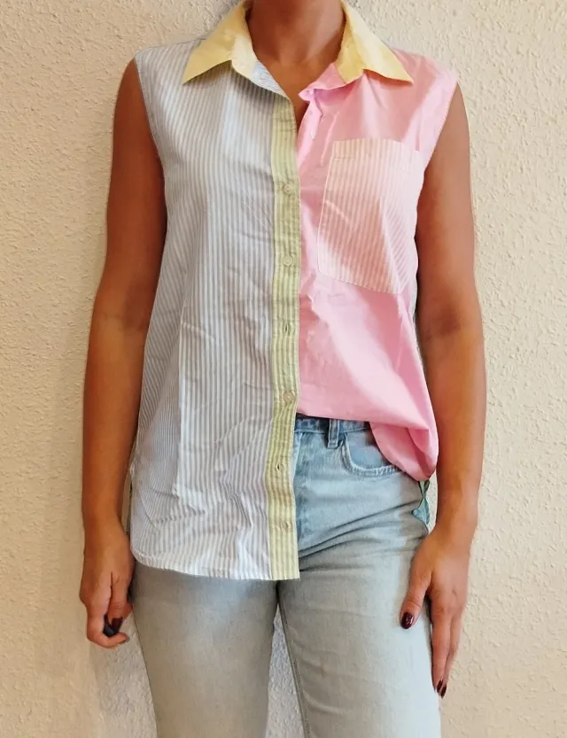 Camisa Stradivarius Talla M Rayas