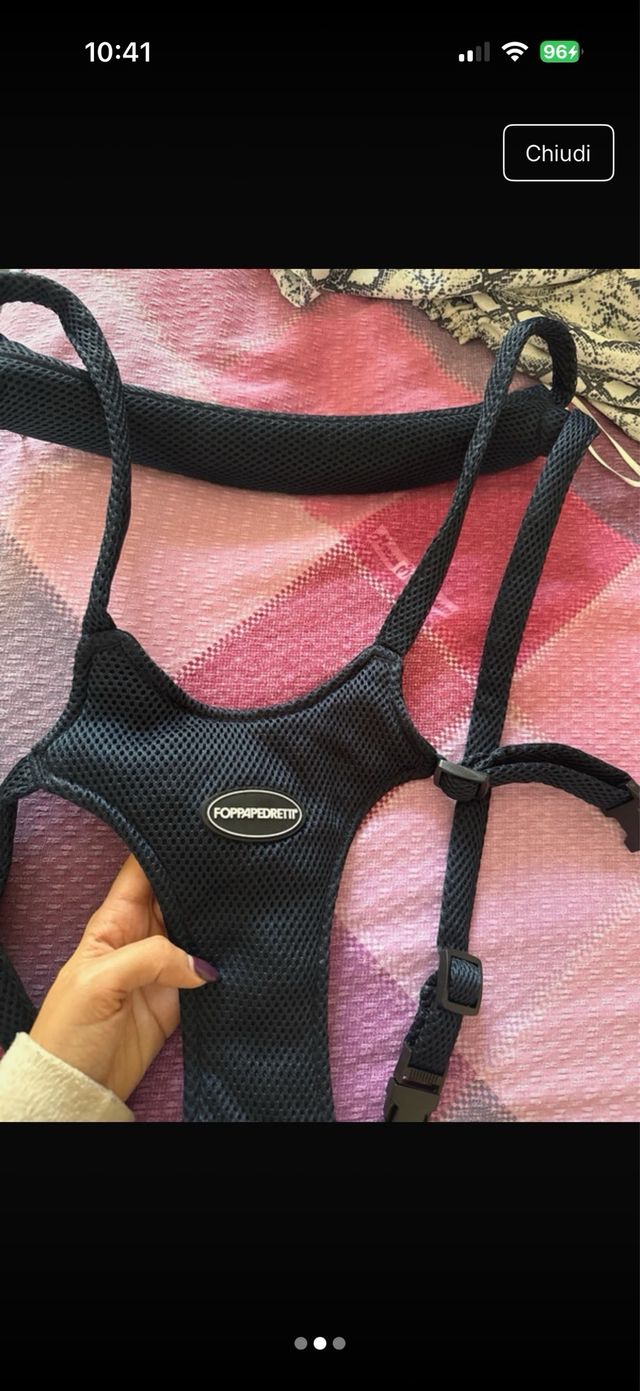 Imbracatura primi passi bimbo